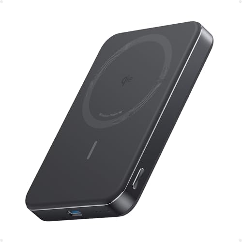 Slim 10,000mAh Magnetic Battery Pack, Qi2 Certified 15W Ultra-Fast Compatible Portable Charger