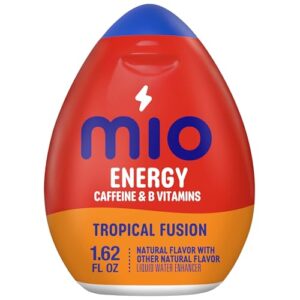 Version 1.0.0 mio Energy Tropical Fusion Flavored with other natural flavor Liquid Water Enhancer, 1.62 fl oz Bottle : Grocery & Gourmet Food