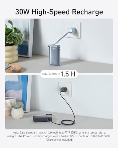 Anker Nano Power Bank, 10,000mAh Portable Charger