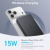 Slim 10,000mAh Magnetic Battery Pack, Qi2 Certified 15W Ultra-Fast Compatible Portable Charger