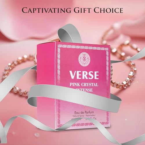 Version 1.0.0 Verse Pink Crystal Intense for Women 3.4 fl Oz - Fruity