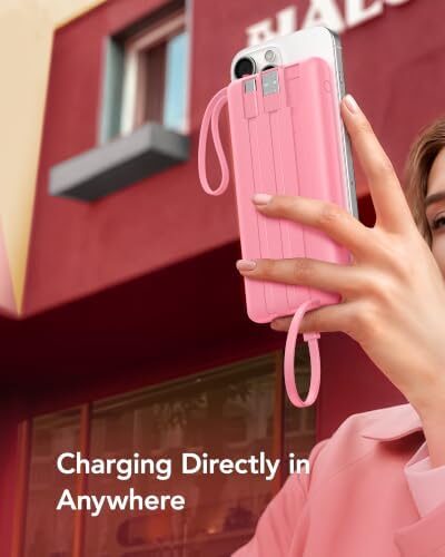41qFO8NuujL._AC_.jpg VRURC Portable Phone Charger, Built-in 4 Cables USB C Power Bank 10000mAh