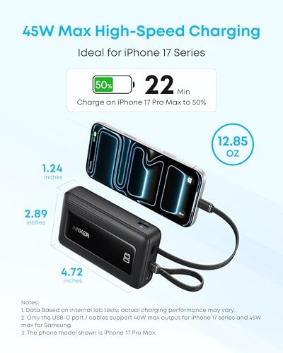 41zBoKyFm4L._AC_.jpg Anker Zolo Power Bank Fast Charging, 20,000mAh Battery Pack