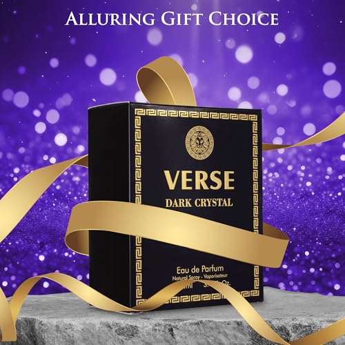 Version 1.0.0 Verse Dark Crystal for Women 3.4fl Oz - Top Notes of Spicy Ginger & Cardamom with Pepper