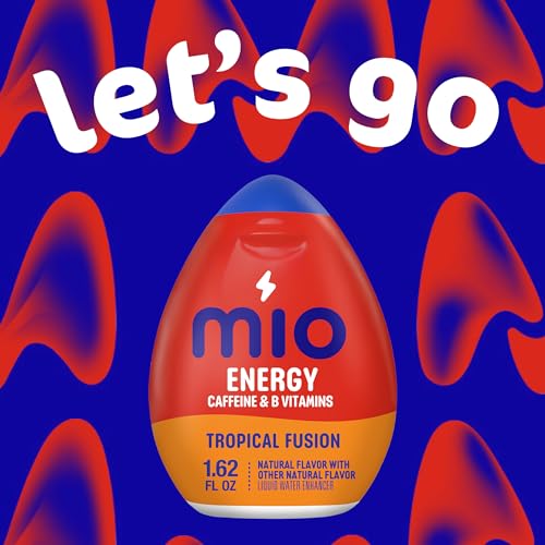 Version 1.0.0 mio Energy Tropical Fusion Flavored with other natural flavor Liquid Water Enhancer, 1.62 fl oz Bottle : Grocery & Gourmet Food