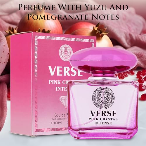 Version 1.0.0 Verse Pink Crystal Intense for Women 3.4 fl Oz - Fruity