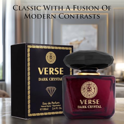 Version 1.0.0 Verse Dark Crystal for Women 3.4fl Oz - Top Notes of Spicy Ginger & Cardamom with Pepper
