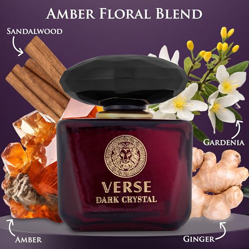 Version 1.0.0 Verse Dark Crystal for Women 3.4fl Oz - Top Notes of Spicy Ginger & Cardamom with Pepper