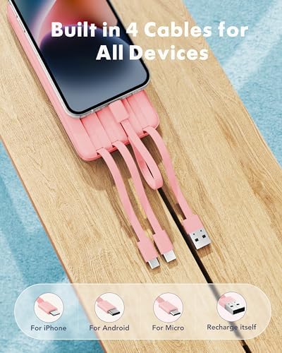 10000mAh Power Bank 6 Outputs 3 Inputs 3A Fast Charger
