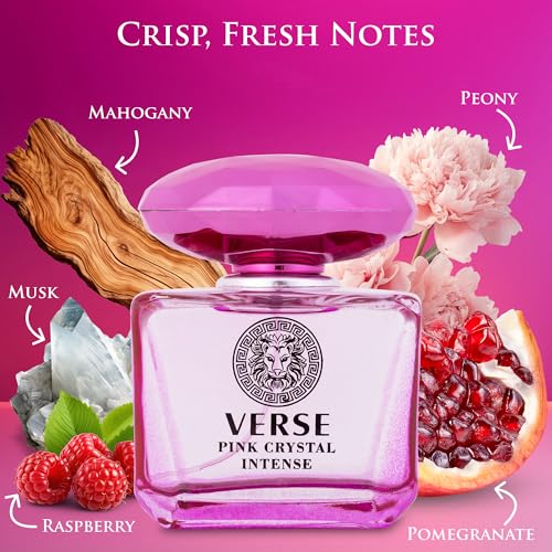 Version 1.0.0 Verse Pink Crystal Intense for Women 3.4 fl Oz - Fruity